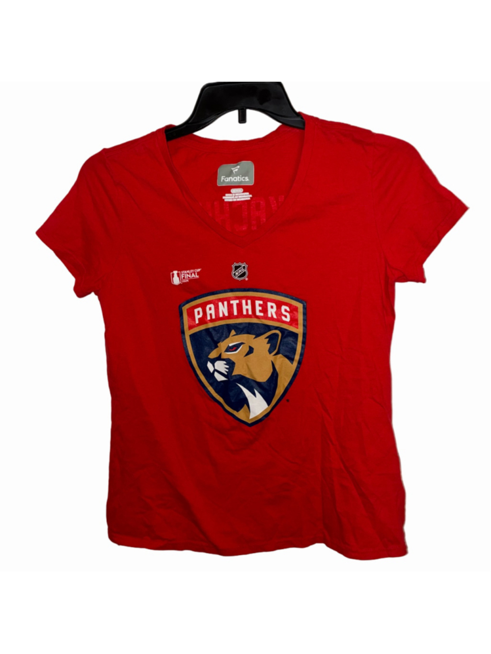 Women's Fanatics NHL Florida Panthers Tkachuk 19 Stanley Cup Final Tee Red M